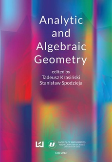 The cover of the book titled: Analytic and algebraic geometry 1