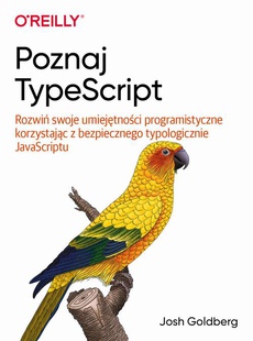 The cover of the book titled: Poznaj TypeScript