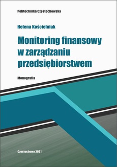The cover of the book titled: Monitoring finansowy w zarządzaniu przedsiębiorstwem