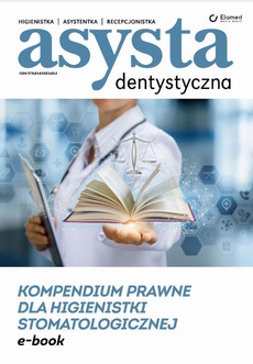 Обложка книги под заглавием:Kompendium prawne dla higienistki stomatologicznej