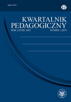 The cover of the book titled: Kwartalnik Pedagogiczny 2023/1 (267)