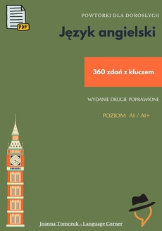 The cover of the book titled: Język angielski. Powtórka poziomu A1_A2 dla dorosłych cz. 1