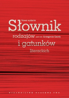 The cover of the book titled: Słownik rodzajów i gatunków literackich