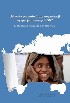 The cover of the book titled: Uchwały prawotwórcze organizacji wyspecjalizowanych ONZ