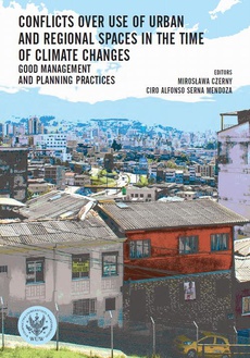 The cover of the book titled: Conflicts over use of urban and regional spaces in the time of climate changes