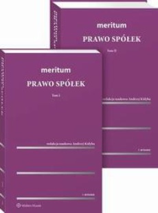 The cover of the book titled: Meritum Prawo spółek, tom I i II