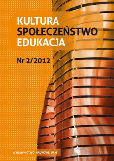 The cover of the book titled: Kultura Społeczeństwo Edukacja 2/2012