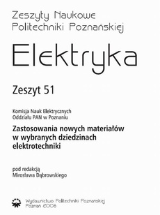 The cover of the book titled: Elektryka. Zeszyty Naukowe Politechniki Poznańskiej, nr 51