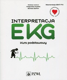 The cover of the book titled: Interpretacja EKG. Kurs podstawowy