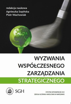 Okładka książki o tytule: Wyzwania współczesnego zarządzania strategicznego