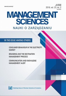 Обложка книги под заглавием:Management Sciences. Nauki o zarządzaniu 23/2