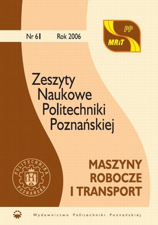 Обложка книги под заглавием:Maszyny Robocze i Transport nr 61