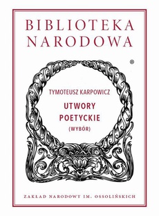 Обложка книги под заглавием:Utwory poetyckie (wybór)