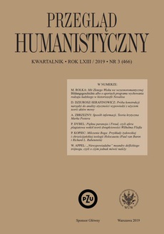 Обложка книги под заглавием:Przegląd Humanistyczny 2019/3 (466)