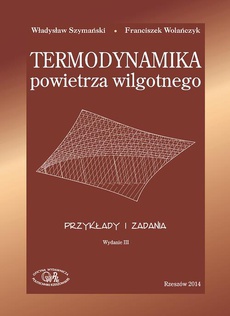 Обложка книги под заглавием:Termodynamika powietrza wilgotnego. Przykłady i zadania