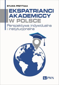 Обложка книги под заглавием:Ekspatrianci akademiccy w Polsce