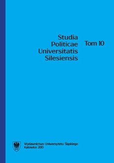 The cover of the book titled: Studia Politicae Universitatis Silesiensis. T. 10