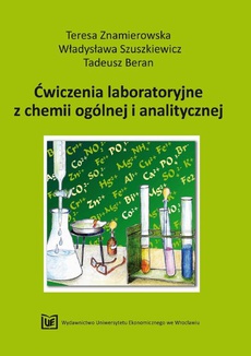 The cover of the book titled: Ćwiczenia laboratoryjne z chemii ogólnej i analitycznej