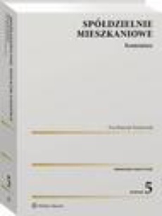 The cover of the book titled: Spółdzielnie mieszkaniowe. Komentarz