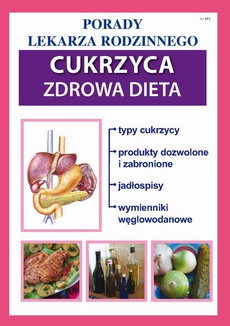 The cover of the book titled: Cukrzyca. Zdrowa dieta