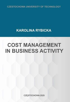 The cover of the book titled: Cost Management in Business Activity