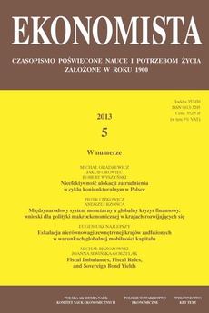 The cover of the book titled: Ekonomista 2013 nr 5