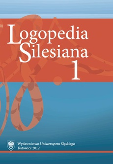 Обкладинка книги з назвою:„Logopedia Silesiana”. T. 1