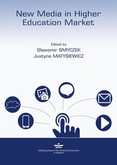 The cover of the book titled: New Media in higher education market