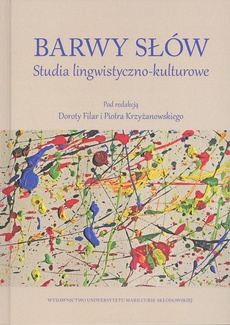 The cover of the book titled: Barwy słów