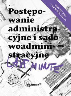 Okładka książki o tytule: Last Minute postępowanie administracyjne 2022