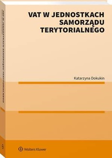 The cover of the book titled: VAT w jednostkach samorządu terytorialnego