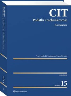 Обкладинка книги з назвою:CIT. Komentarz. Podatki i rachunkowość