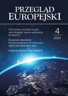 The cover of the book titled: Przegląd Europejski 2020/4