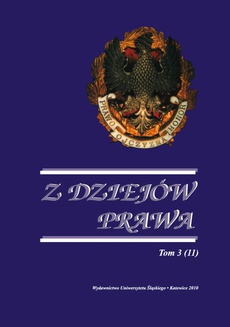 The cover of the book titled: Z Dziejów Prawa. T. 3 (11)