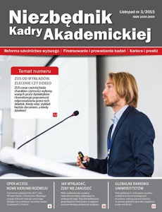 The cover of the book titled: Niezbędnik Kadry Akademickiej, nr 3/2015