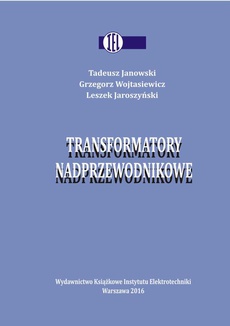 Обложка книги под заглавием:Transformatory nadprzewodnikowe
