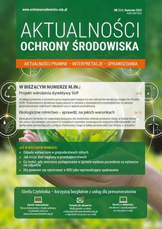 The cover of the book titled: AKTUALNOŚCI OCHRONY ŚRODOWISKA nr 214
