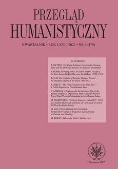 The cover of the book titled: Przegląd Humanistyczny 2022/4 (479)