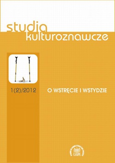 Обложка книги под заглавием:Studia Kulturoznawcze nr 1(2)/2012. O wstręcie i wstydzie
