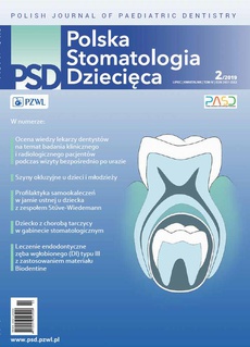 The cover of the book titled: Polska Stomatologia Dziecięca 2/2019