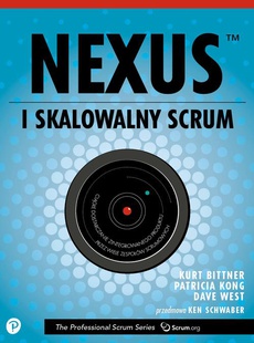 Обложка книги под заглавием:Nexus czyli skalowalny Scrum