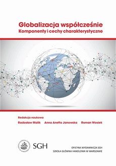 The cover of the book titled: Globalizacja współcześnie. Komponenty i cechy charakterystyczne