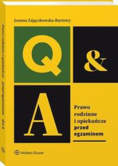 The cover of the book titled: Prawo rodzinne i opiekuńcze. Przed egzaminem