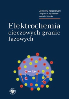 Okładka książki o tytule: Elektrochemia cieczowych granic fazowych