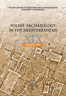 Обложка книги под заглавием:Polish Archaeology in the Mediterranean 19