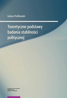 Обложка книги под заглавием:Teoretyczne podstawy badania stabilności politycznej