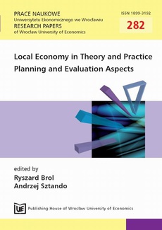 The cover of the book titled: Local Economy in Theory and Practice Planning and Evaluation Aspects. PN 282