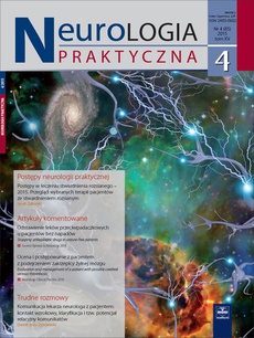 Обложка книги под заглавием:Neurologia Praktyczna 4/2015