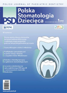 The cover of the book titled: Polska Stomatologia Dziecięca 1/2019