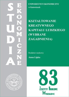 Обложка книги под заглавием:Kształtowanie kreatywnego kapitału ludzkiego (wybrane zagadnienia). SE 83
